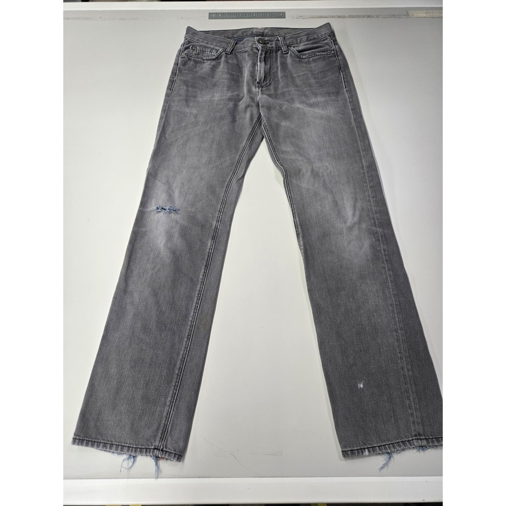 7 for All Mankind Men's Slimmy Gray Jean Size‎ 32, minor stain, hole